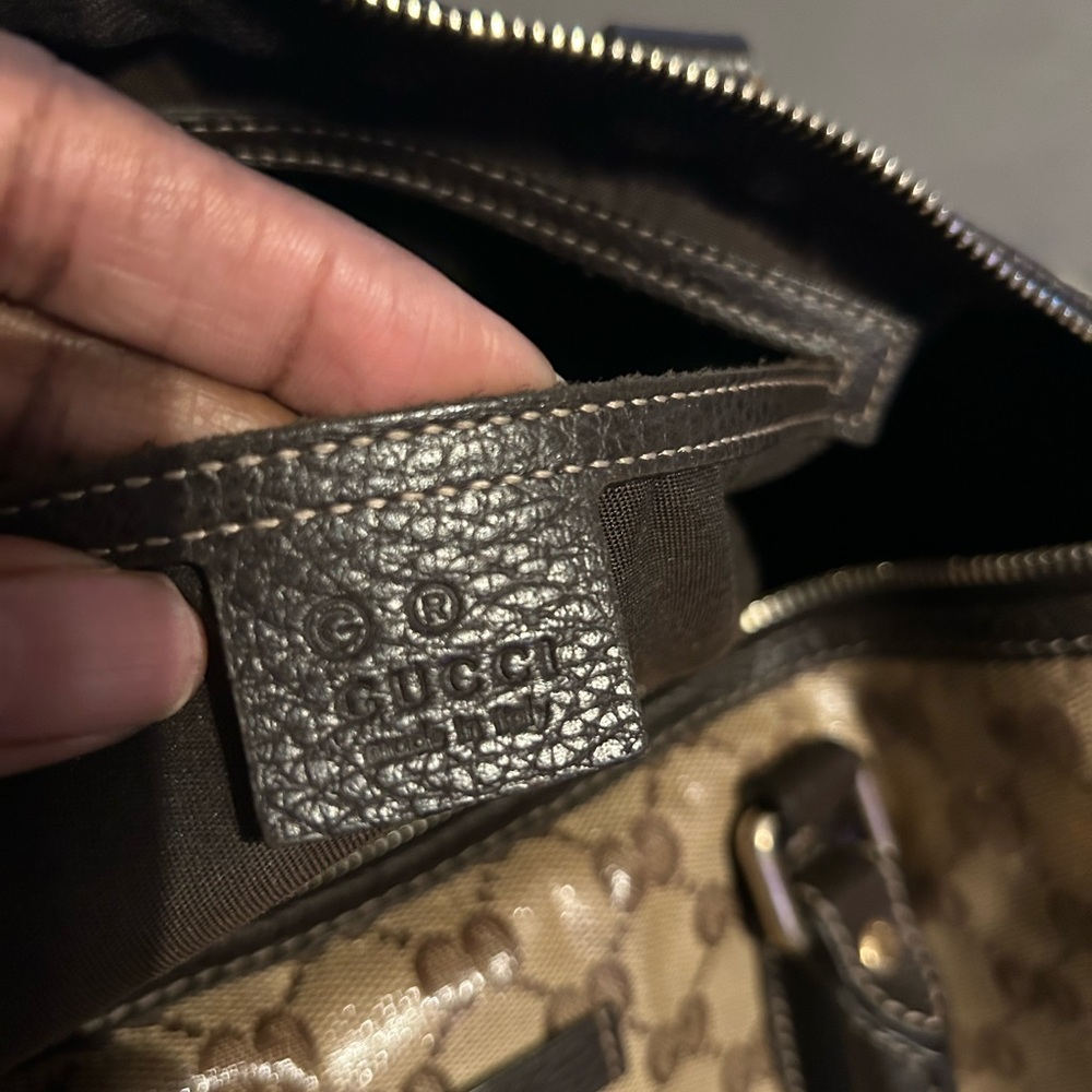 Gucci Beige and Brown Signature Tote - Picture 6 of 10